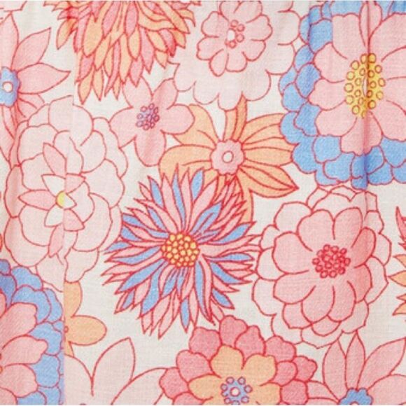 Tuckernuck x Cameran Eubanks Wimberly Folly Floral Hazel Linen Dress Size Large - Picture 5 of 16